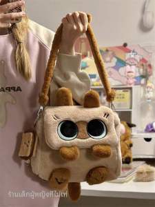 น่ารัก กระเป๋าเป้สะพายหลัง Mini Cat Plush นุ่ม โพลีเอสเตอร์ ลำลอง กระเป๋าสะพายข้างสําหรับเยาวชน การ์ตูน กระเป๋าเป้สะพายหลังรูปสัตว์กันน้ํา