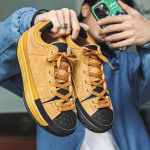 Mens Running Sports Shoes Anti-Slip Thick Bottom Casual All-Match Leisure Board Shoes Autumn Winter New Style Jungle Lion Brand