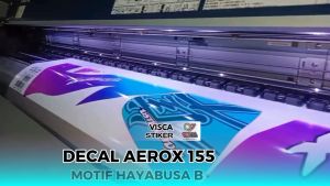 Desain & Aplikasi Stiker Motor Aerox 155 Connected 2021 2022