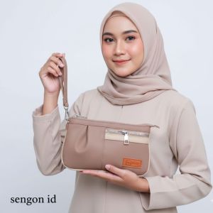 Dompet Clutch Pesta elegan mewah Dompet Wanita Premium Pouch hp Zimelie