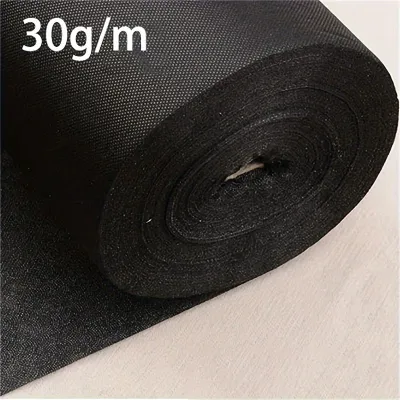 2meter(1.09yard) Lightweight Non-Woven Fusible Interlining Fabric Apparel Sewing DIY Accessory 30g/m