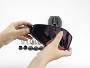 Motorcycle Side Mirror Carbon Street King Anti glare 360°Adjustable Pink/Blue Lens Rearview mirror Cermin Sisi Cermin