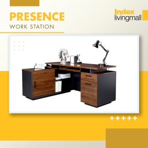 INDEX LIVING MALL ชุดโต๊ะทำงาน รุ่นพรีเซ็นซ์ โต๊ะ นัก ศึกษา ชุด โต๊ะ นัก ศึกษา ชุดโต๊ะนักศึกษา - Lazada