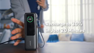 [CCC Certified!!]Anker Laptop Power Bank 25000mAh 165W Portable with Triple USB-C Ports for Multi-Device Charging Built-in and Retractable Cables for iPhone 17/16/15 Series MacBook Samsung and More A1695