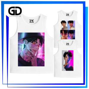 GDapparelco Saja Boys JINU Kids Sando Pambata Anime White Sleeveless Shirt for Toddlers Children 1-12 y/o