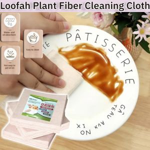 Loofah Plant Fiber Cleaning Cloth Bath Kitchen Plant Fiber Dishwashing Cloth Anti-Grease Wiping Rag