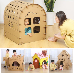 DIY Paperboard House For Children