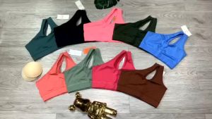 Áo bra tập gym yoga aerobic thể thao nữ kèm mút ngực chất liệu thun poly co giãn 4 chiều thấm hút mồ hôi tốt Bin Sports A011