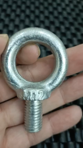 Bulong Móc Vòng Thép (M12 -Ø 12mm) Treo Đồ Dạng Vòng (Ren dài 2.2 cm) Kết Nối An Toàn (6.4x4.2 cm)
