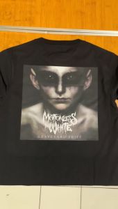 kaos montionless in white - black t-shirt premium