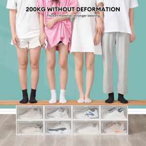 Shoe Box Clear Plastic StackableShoe Containers with lids Shoe Storage Box and Shoe Organizer for Display Sneakers高质量鞋盒