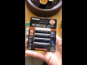 Panasonic Battery Original Eneloop Pro AA Battery 2550 mAh/AAA 900mAh Hitam Original Pengisi daya 8 slot