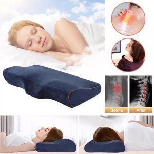 Memory Foam Cervical Neck Pillow Sleep Massager Pillow Neckrest Bedding Pillows For Sleep Pillow For Neck Pain
