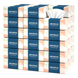 Tissue Box 80 Sheets Original Wood Toilet Paper Handkerchief Household Facial Tissue Paper Bathroom Paper Made in China