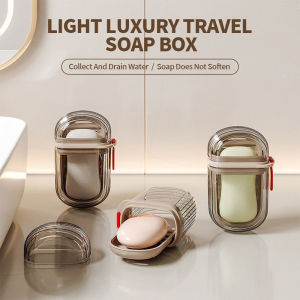 【Buy 1 Take 1】Soap Box Travel Portable Mini Soap Storage Box Sealed Drain With Lid Transparent Premium Box Fadikou