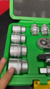 Kunci Sok 24pcs Set Socket TEKIRO Kunci Sok 6PT Set 24 Pcs 8 - 32 mm Full Lengkap Socket Tool Kit Pas Ring L Motor Mobil