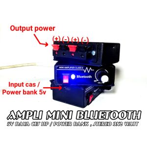 power amplifier bluetooth mini 5 volt super mantap clarity
