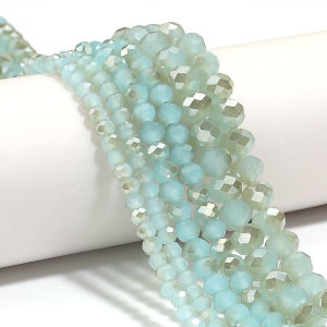 4/6/8mm Austria Faceted Crystal Beads Rondelle Glass Beads Loose Spacer Beads For Jewelry Making DIY Bracelet Accessories