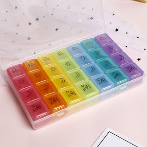 Hộp Đựng Thuốc Nhỏ Gọn Di Động Hộp Đựng Viên Thuốc Hình Tròn Dung Tích Lớn Có Nắp Lật Hộp Đựng Thuốc Bảo Quản Thuốc Thân Thiện Với Môi Trường