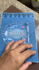 Denim Style Notebook A5 | Aesthetic Notes Journal | Ready Stock Non-Custom Notebook