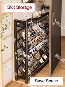 Shoe rack stainless steel Stackable Shoes Organizer Storage For Dormitory Bedroom Organizer Shelf
