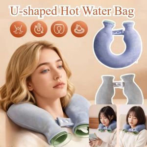 U-shaped Hot Water Bag Neck Warmer Hot Cold Therapy Bag Matibay Sulit Portable Detachable Washable Plush Cover