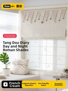 Dopamine Style Kids Room Day and Night Roman Shades Window Lift
