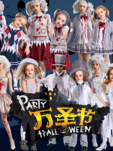 Halloween Cos Adult and Children Zombie Student Vampire Blood Nurse Role Dress up Costume Spiritual Love Ghost Groom