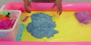 39Pcs/Set Kinetic Motion Sand with Mold and Pool Handmade DIY Security Puzzle Sand Toy