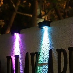 Đèn rọi tường năng lượng mặt trời trang trí sân vườn ban công biệt thự khu nghỉ dưỡng tiểu cảnh