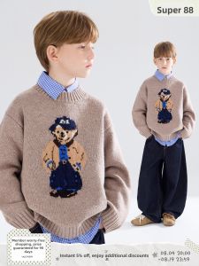 MUCMUKN | Jacquard Anti-Pilling Wool Blend Sweater