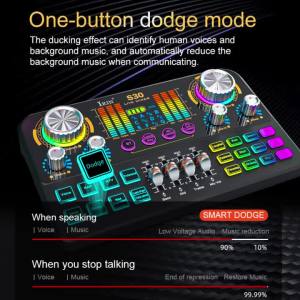 IRIN | IRIN S30 Bộ Trộn Âm Thanh Thẻ Âm Thanh Trực Tiếp DJ Trộn Hiệu Ứng Thay Đổi Giọng Nói Thiết Bị Ghi Âm Nhạc Kim Loại Nhựa ABS