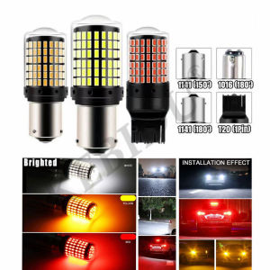 1156 T20 144 Canbus LED Reverse Light 3014 144SMD BA15S PY21W 1157 BAY15D 7440 Brake Light Bulb Turn Signal Brake Lamp 2pc