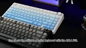 AULA | Bàn Phím Cơ Không Dây F75 75% RGB Switch Đã Được Bôi Trơn Sẵn Hỗ Trợ Ba Chế Độ Nút Điều Khiển Có Thể Thay Thế Dành Cho Chơi Game Trên PC