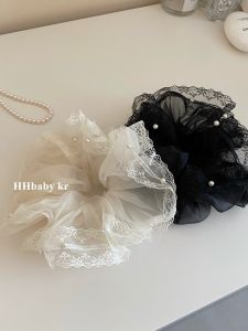 Princess Style Lace Hair Ties Womens Soft Gauze Atmosphere Sensation French Style Hair Bands Fashionable Hair Accessories