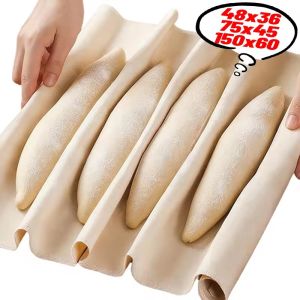 ผ้าหมักผ้าคอตตอนหนาสำหรับทำขนมปังอุปกรณ์ที่ใช้ในครัวขนมปังฝรั่งเศส