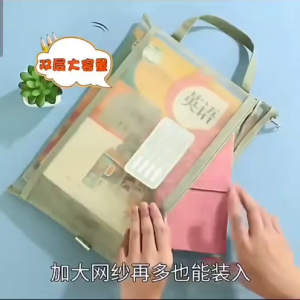 MAP A4 map dokumen tas buku paket map sekolah anak tas jinjing dokumen tas berkas arsip tas buku M009