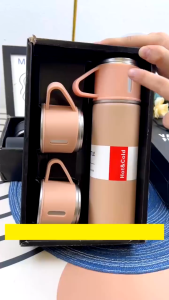 Bình Giữ Nhiệt 500ml Vacuum Inox 304 – Kèm 2 Ly Fullbox Quà Tặng Giữ Nhiệt Lên Tới 12h