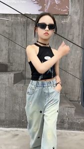 Cargo Jeans for Kids Girls Wide Leg Trousers Loose Pants Aesthetic Teens Girl Baggy New Pants Baggy Pants Jeans Pants