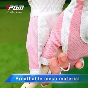ถุงมือกอล์ PGM สำหรับผู้หญิง - 1 คู่ - สีฟ้า/เทา/ชมพู - สินค้าพร้อมส่ง