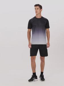 Adult Running Sportswear Ice Silk Quick Drying T-shirt Short Sleeve Uniform Fitness Clothes Tracksuit Gym Sports Outfit Clothing