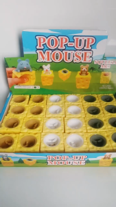 FYMN28 Mainan Pop It Squishy Silikon Tikus Keju Kelinci Wortel Beruang Stroberi Mainan Squishy Penghilang Stres Anak dan Dewasa Bisa Diremas