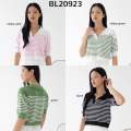 BL20923 Middle Stripe Oversize Knit Top. 