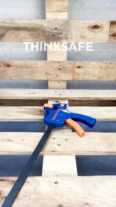 Thanh kẹp nhanh Wadfow kích thước 4inch - 8inch thân nhựa cứng thanh kẹm mạ đen kẹp gỗ Wadfow chính hãng - Thinksafe