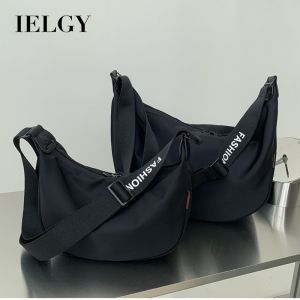 IELGY Student Fashion Crescent Dumpling Bag Lazy Style Waterproof Oxford Cloth One-Shoulder Messenger Female Bag