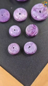 Collection Grade Charoite Ping An Kou Donut (3 Sizes to Choose)