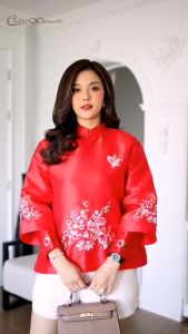 ฟรี เสื้อผ้าจิตร 44 วัตถุดิบเนื้อผ้าสวยมาก เสื้อผ้าจิตรลดาเนื้อไหมซาตินเกรดเอ เนื้อผ้าสวยมาก มีเทกเจอร์ลายในตัว คู่กับเรียบหรู ตัดเย็บอย่างดี Cutie Minute Chinese