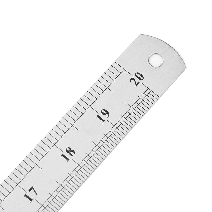 150/200/300/400/500MM Stainless Steel Ruler Centimeter Millimeter Ruler ...