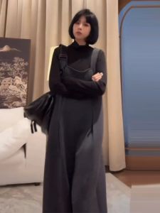 Fashionable Vintage Loose Wide Leg Jumpsuit Womens Casual Pants High Waist Long Trousers Floor-Length One-Piece Suit