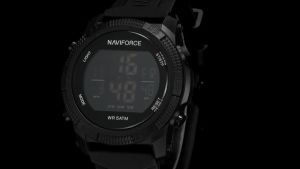 NAVIFORCE 7104 Fashion Men Electronic Watch Sports Calendar Luminous Waterproof Silicone Strap Brand Digital Watches for Man